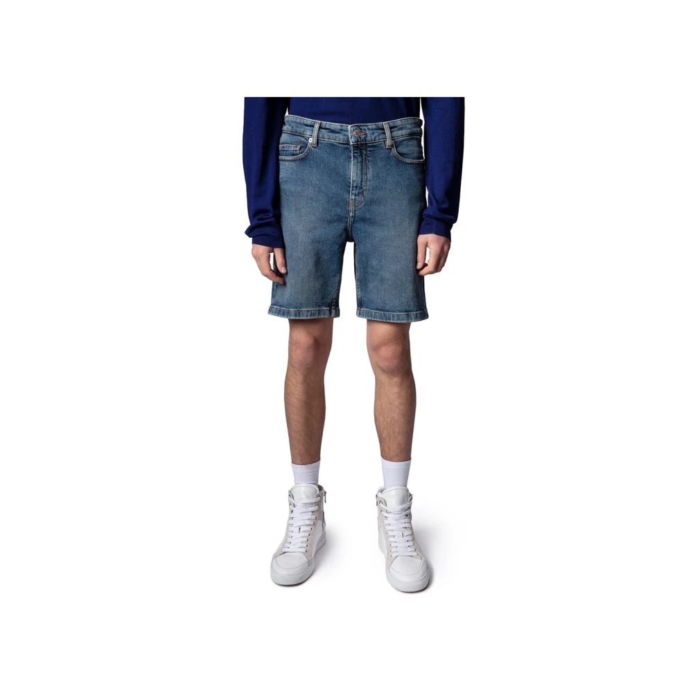 Zadig & Voltaire Korte Zomer Shorts Blue Heren