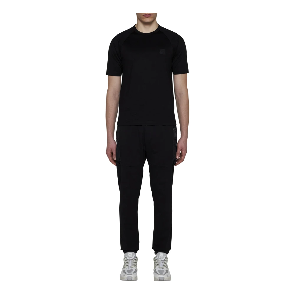 C.P. Company Metropolis T-shirt met Geperste Detailering Black Heren