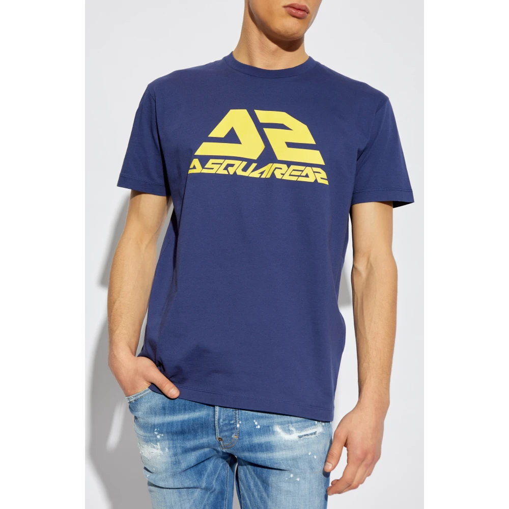 Dsquared2 T-shirt met print Blue Heren