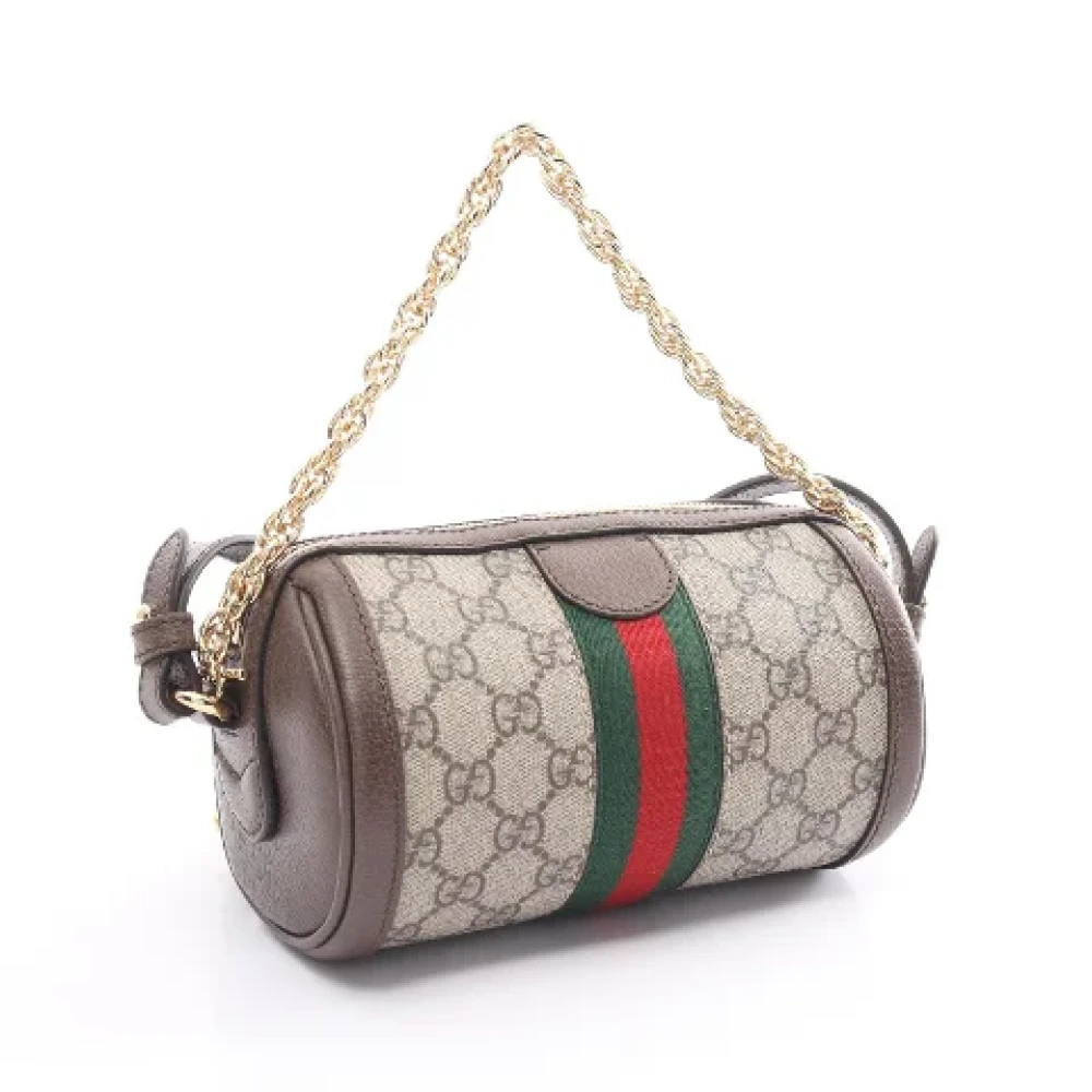 Gucci Vintage Pre-owned Canvas crossbody-bags Beige Dames