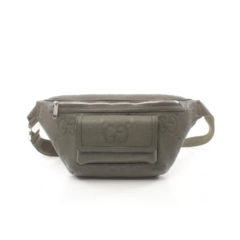 Gucci Vintage Pre-owned Leather gucci-bags Green Dames