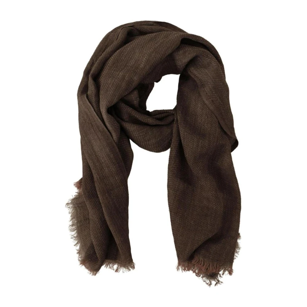 Dolce & Gabbana Bruine Kasjmier Zijden Sjaal Brown Dames