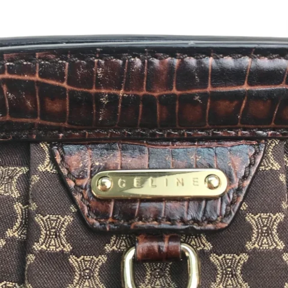 Celine Vintage Pre-owned Leather shoulder-bags Brown Dames