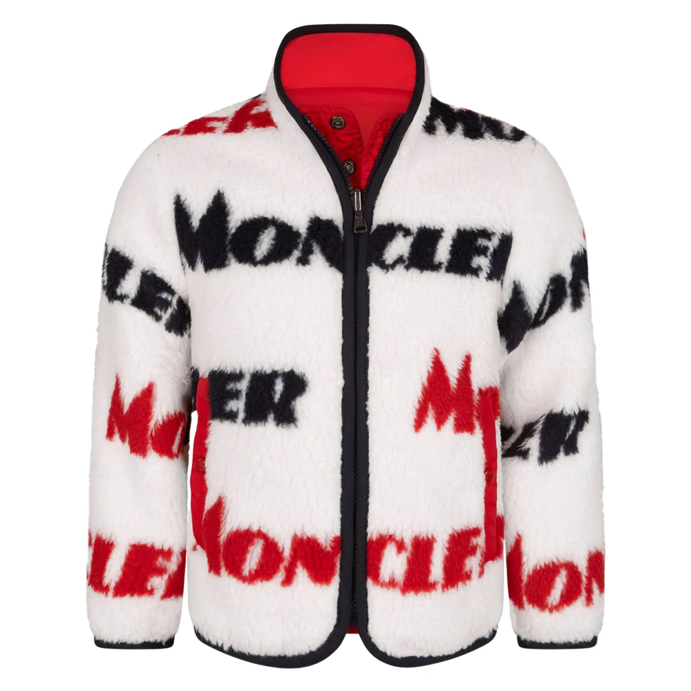 Moncler Boys Multicolor Light Jackets,, All Over Logo Jacket Size 6 Y