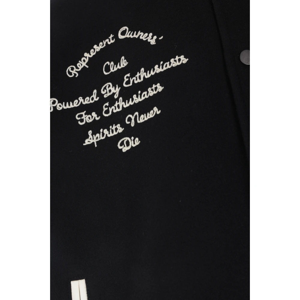 Represent Oversize Bomber Jacket Owners Club Black Heren