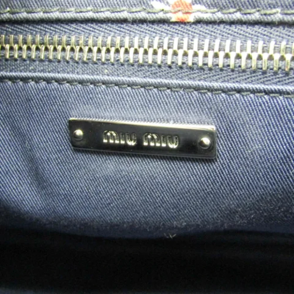 Miu Pre-owned Canvas handbags Blue Dames