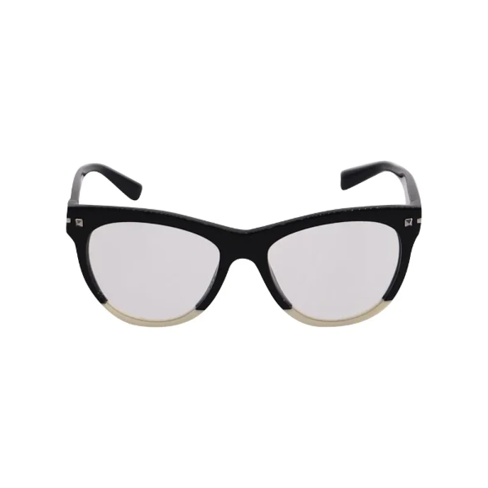 Valentino Vintage Pre-owned Plastic sunglasses Black Dames
