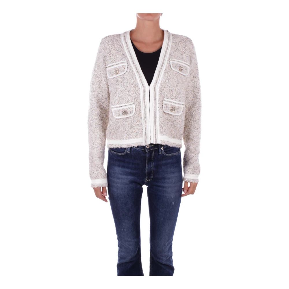 Blugirl Beige Sweater met Decoratie Haken Beige Dames