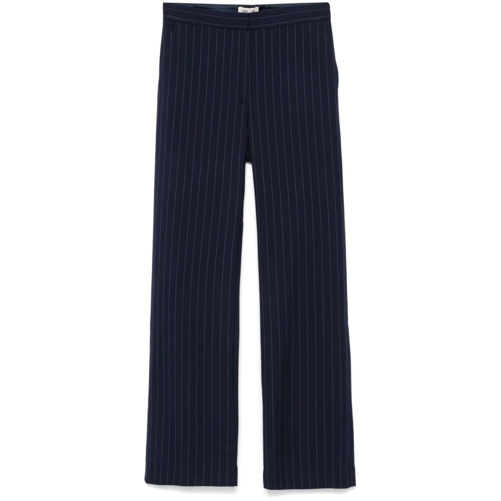 BAUM UND PFERDGARTEN Donkerblauwe Gestreepte Tailored Broek Blue Dames