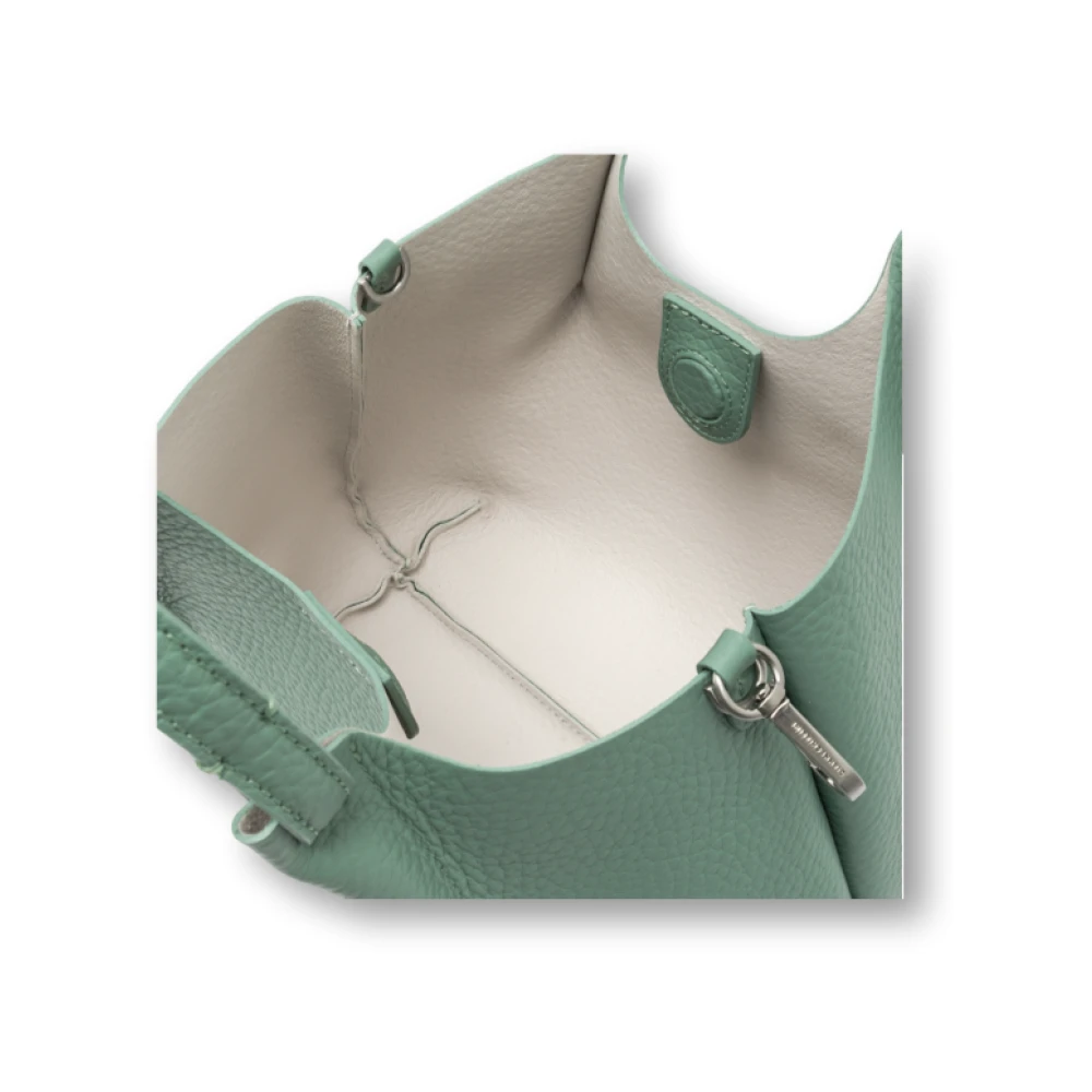 Gianni Chiarini Schoudertas van Maxi-Grain Leer Blue Dames