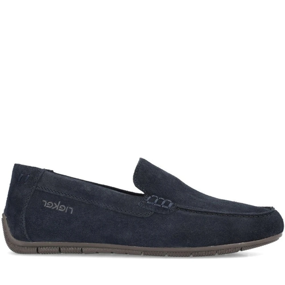 Rieker Men's Blue Loafers, 9 Uk, Classic Loafers