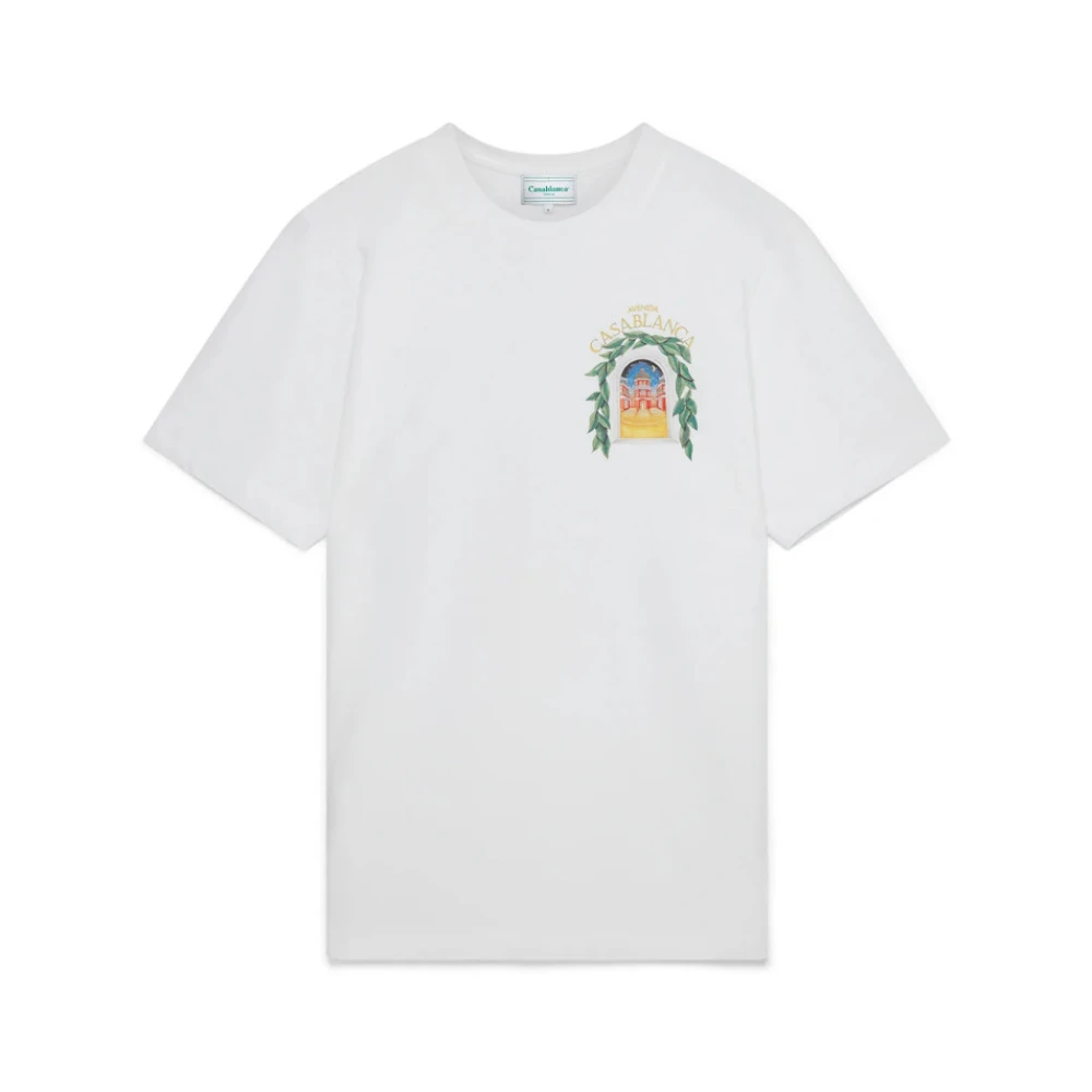 Casablanca Avenida T-shirt White Heren