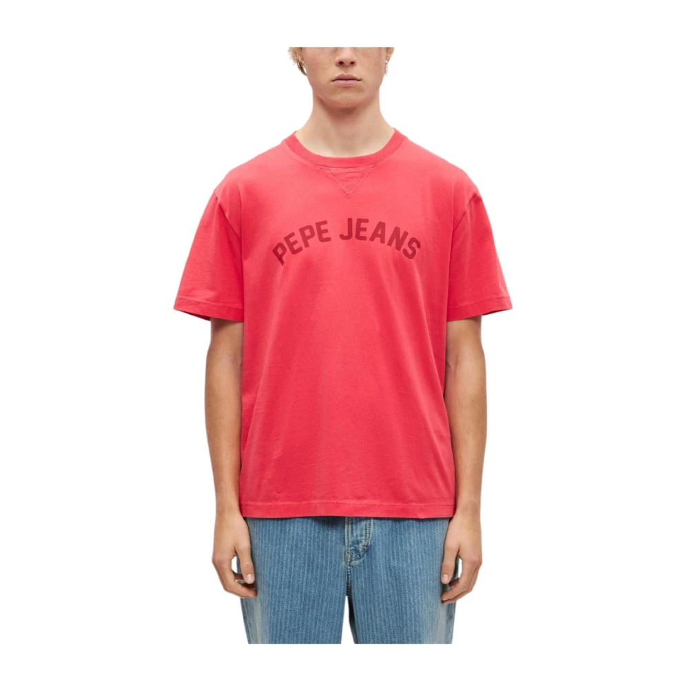 Pepe Jeans Men's Red Gio T-Shirt - T-Shirts - L - Tops