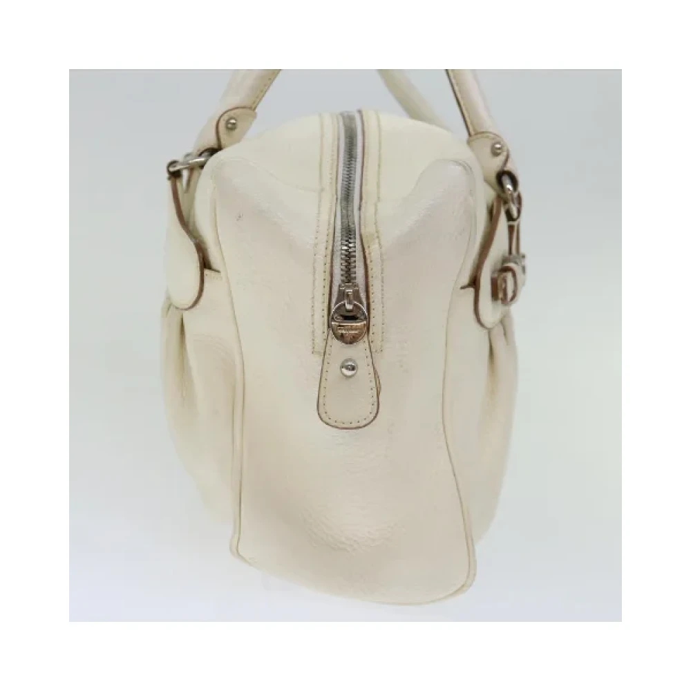 Salvatore Ferragamo Pre-owned Leather shoulder-bags White Dames