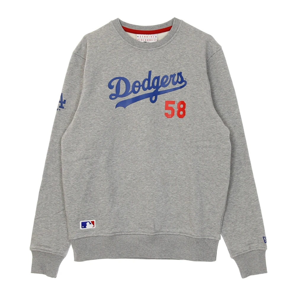 New era Dodgers Script Crew Sweatshirt Gray Heren