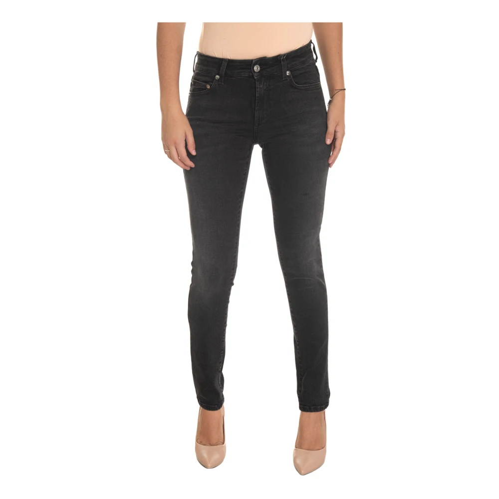 Roy Roger's Slim-fit Denim Jeans Black Dames