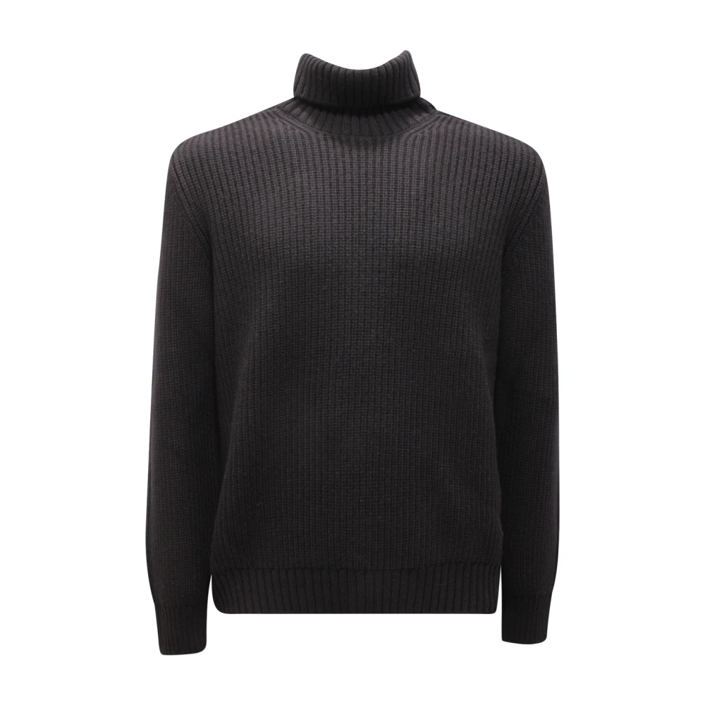 Hogan Men's Black Turtlenecks, L, Wool Turtleneck Jumper