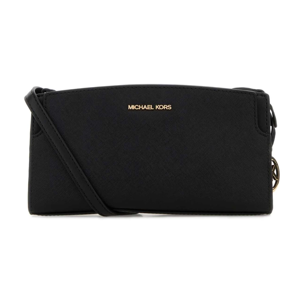 Michael Kors Black Cross Body Bags, Female, One Size, Becca Small Saffiano Leather Crossbody Bag
