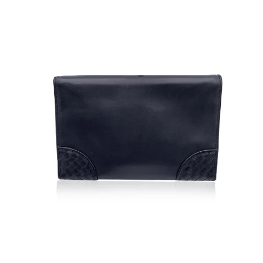 Bottega Veneta Vintage Pre-owned Leather clutches Black Dames