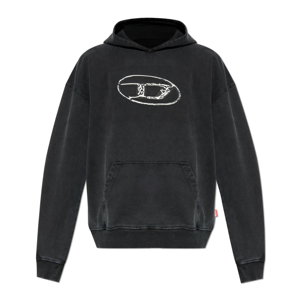 Diesel Hoodie S-Boxt-Hood-Q7 Black, Herr