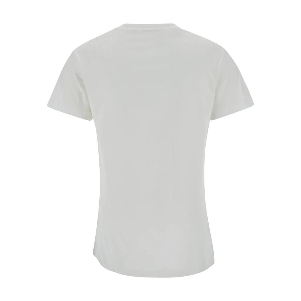 pinko Witte Trapani T-Shirt Jersey White Dames
