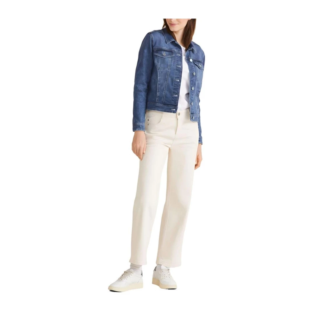Street One Katoenmix Jas & Jas Blue Dames