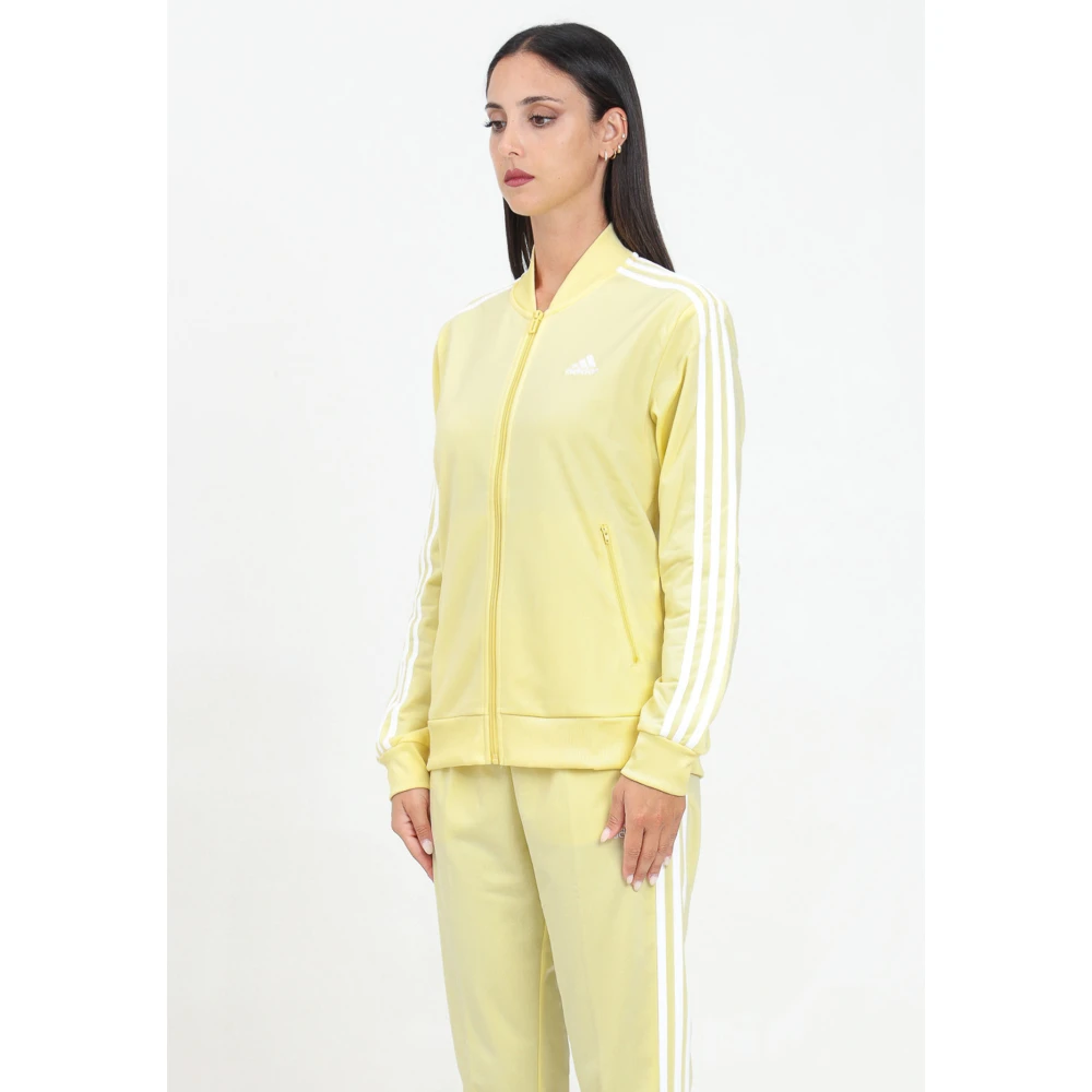 Adidas Gele Dames Trainingspak Essentials 3-Stripes Yellow Dames