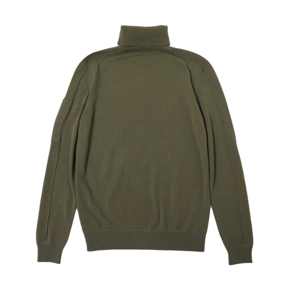 C.P. Company Steen Grijs Logo Patch Sweater Gray Heren