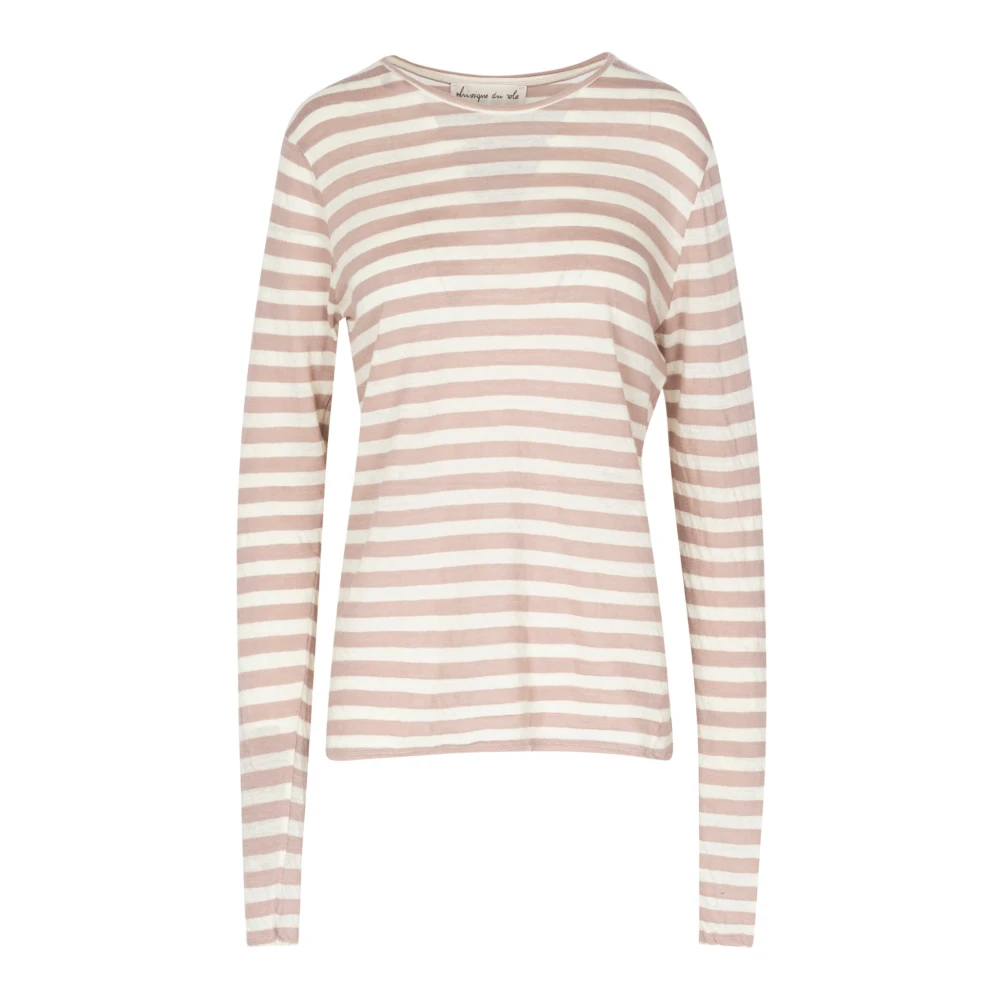 Phisique du Role Ronde Hals T-Shirt Beige Dames
