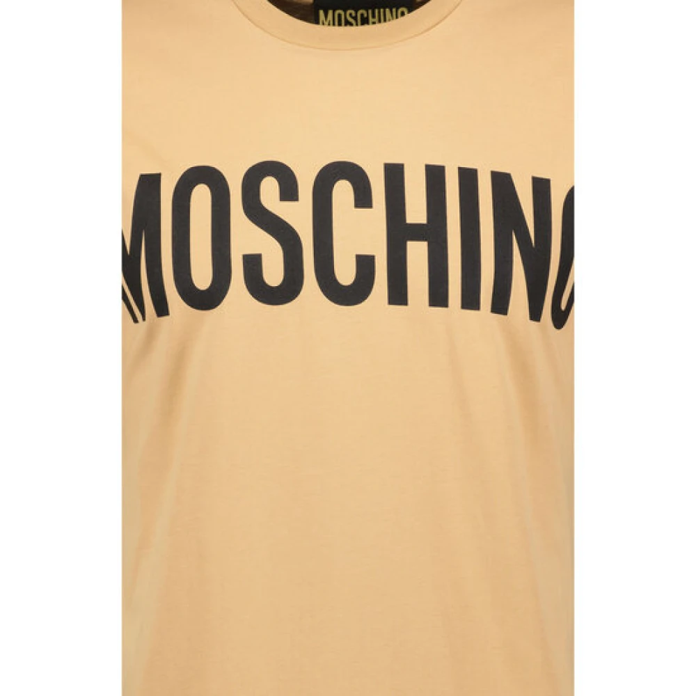 Moschino Print T-shirt Beige Heren
