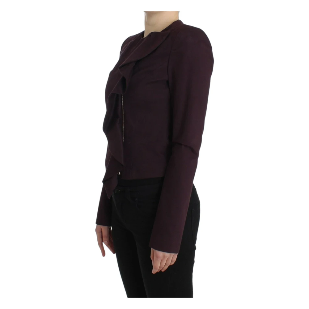 Gianfranco Ferré Elegante Paarse Blazer Katoenmix Purple Dames