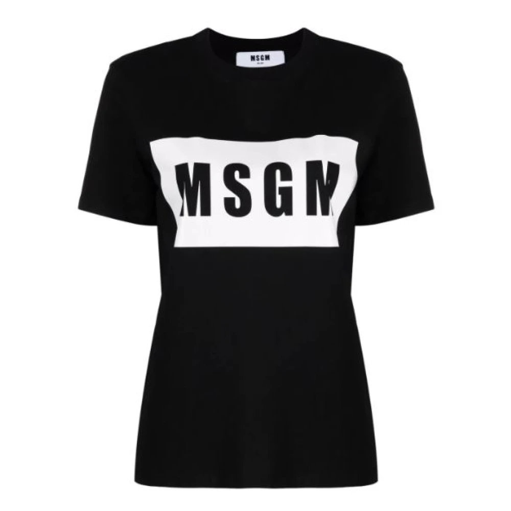 Msgm - Tops > T-Shirts - Black - Msgm - Modalova