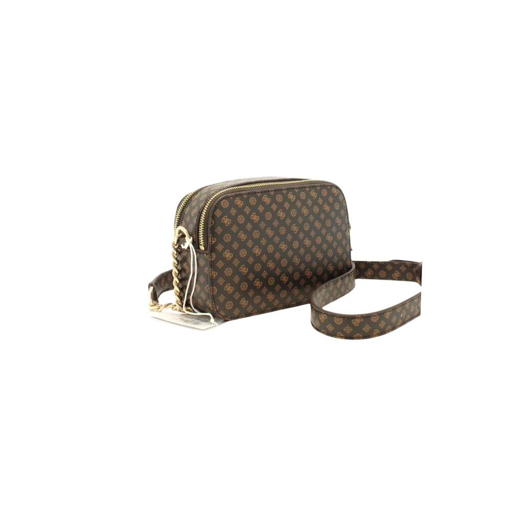 Guess Bruine Crossbody Tas Arlena Camera Stijl Brown Dames