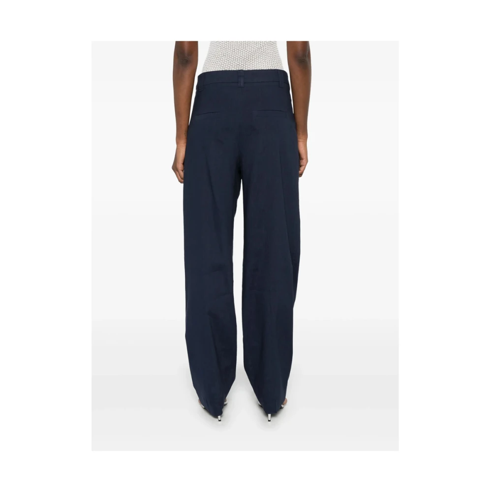 Marella Blauwe Broek met Verborgen Sluiting Blue Dames