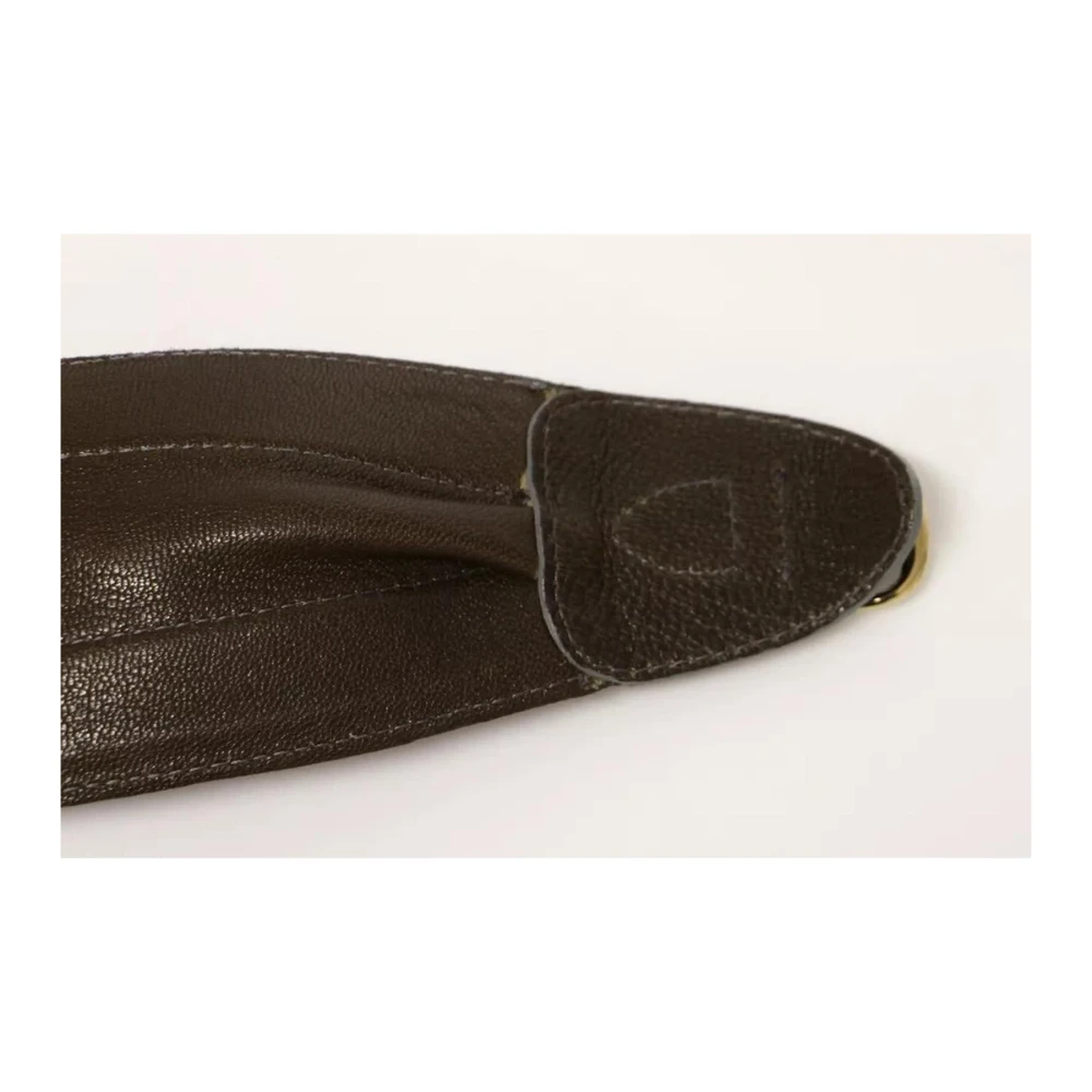 Dolce & Gabbana Bruin leren logo taille riem Brown Dames