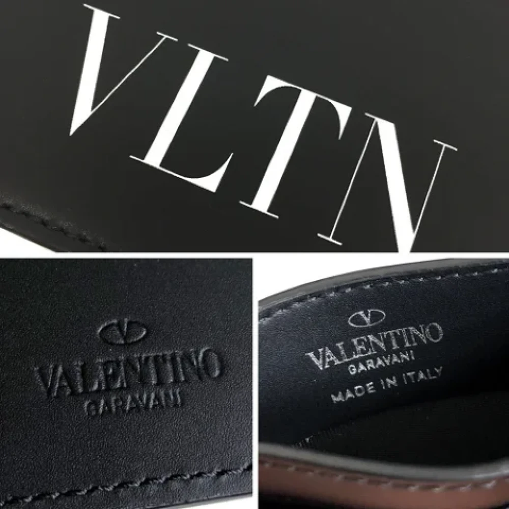 Valentino Vintage Pre-owned Leather wallets Black Dames