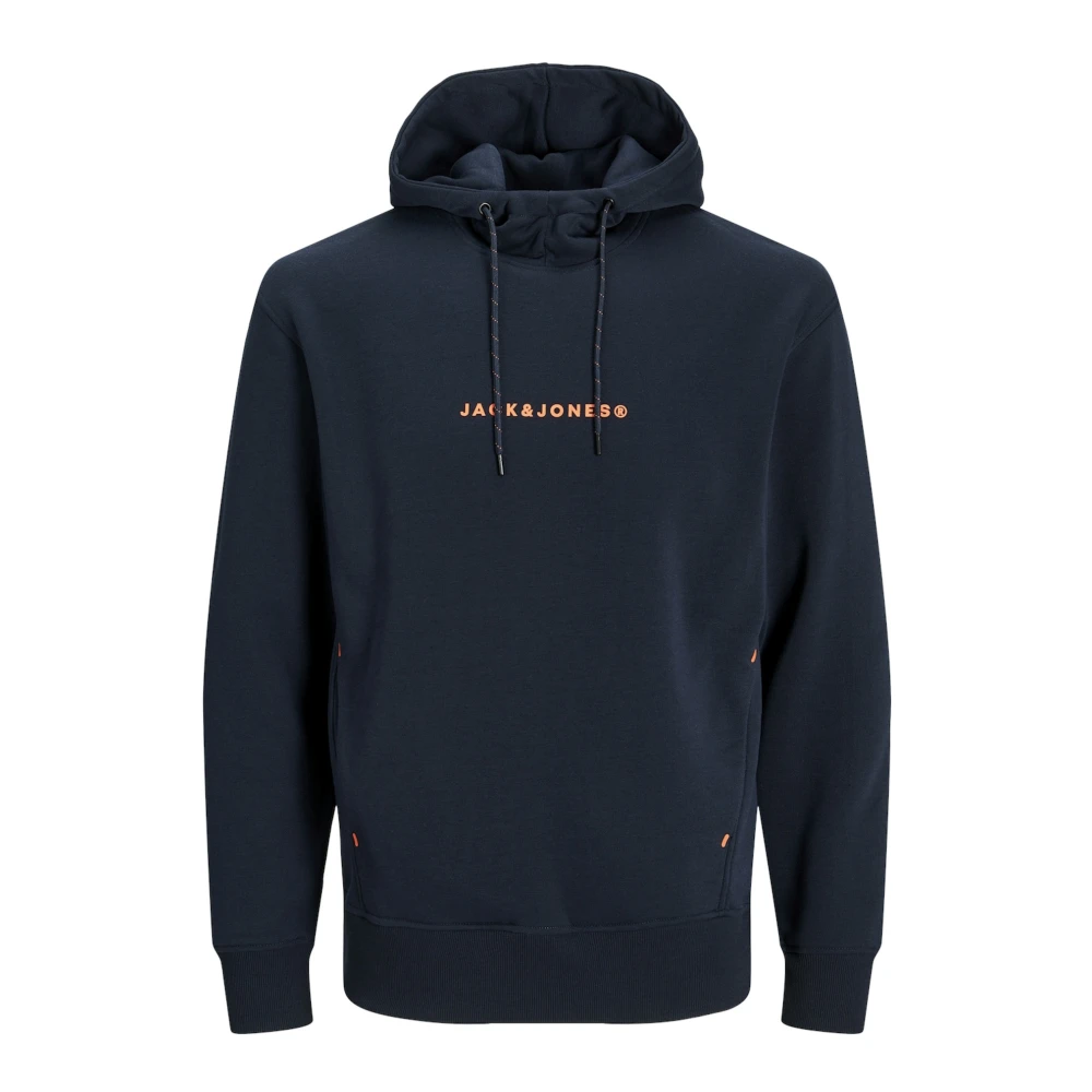 jack & jones Tree Hoodie met zachte binnenvoering Blue Heren