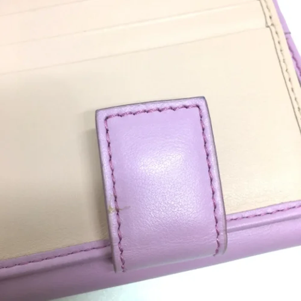 Salvatore Ferragamo Pre-owned Leather wallets Purple Dames