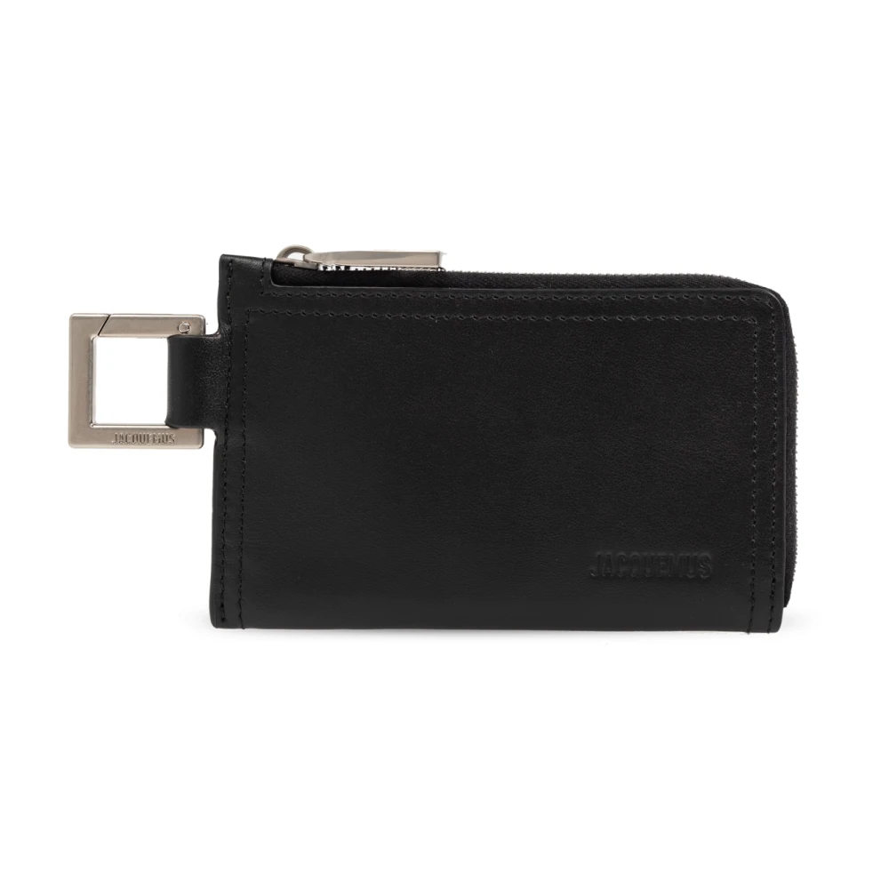 Jacquemus Minimalistisch Leren Portemonnee Black Heren