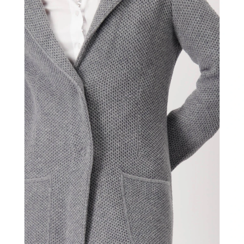monari Gebreid Vest Gray Dames