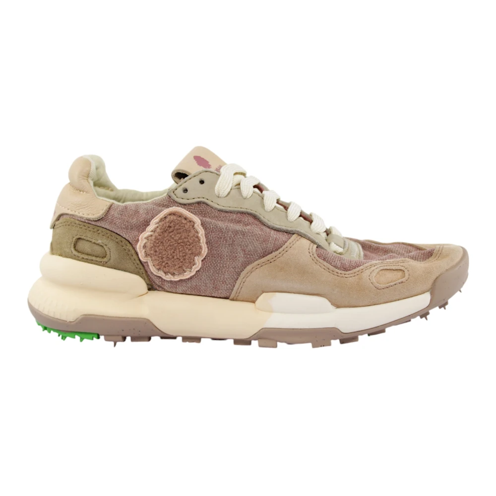 Satorisan Taupe Linnen Lake Schoenen Dames Schoenen Roze