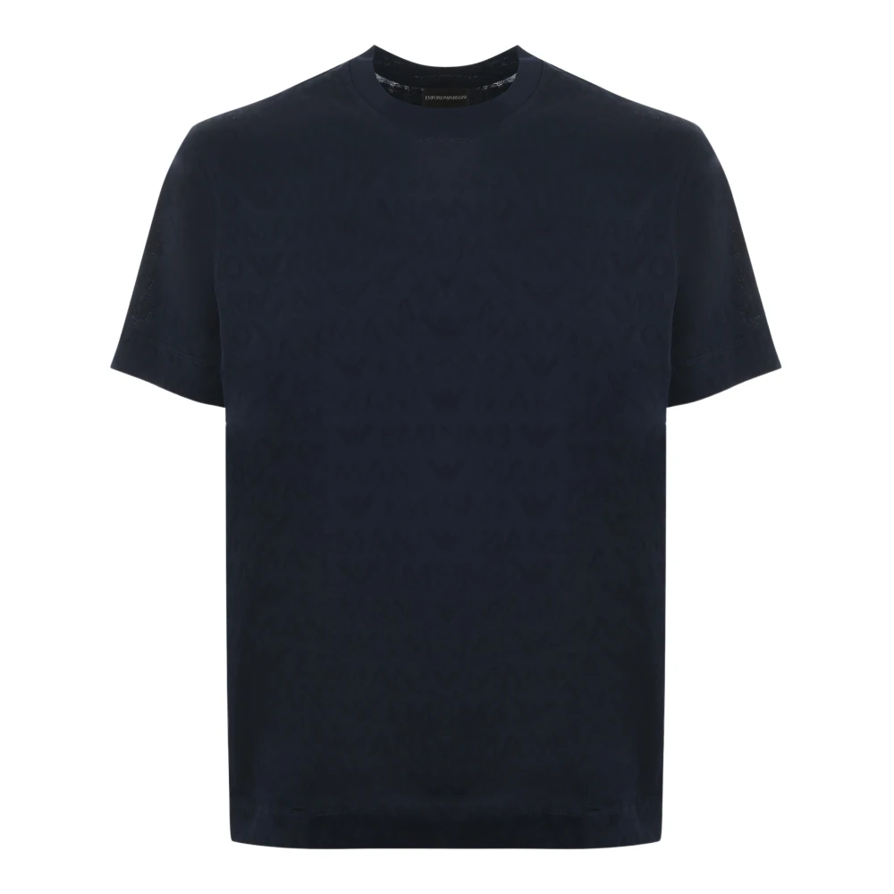 Emporio Armani Blauwe T-shirts en Polos Blue Heren