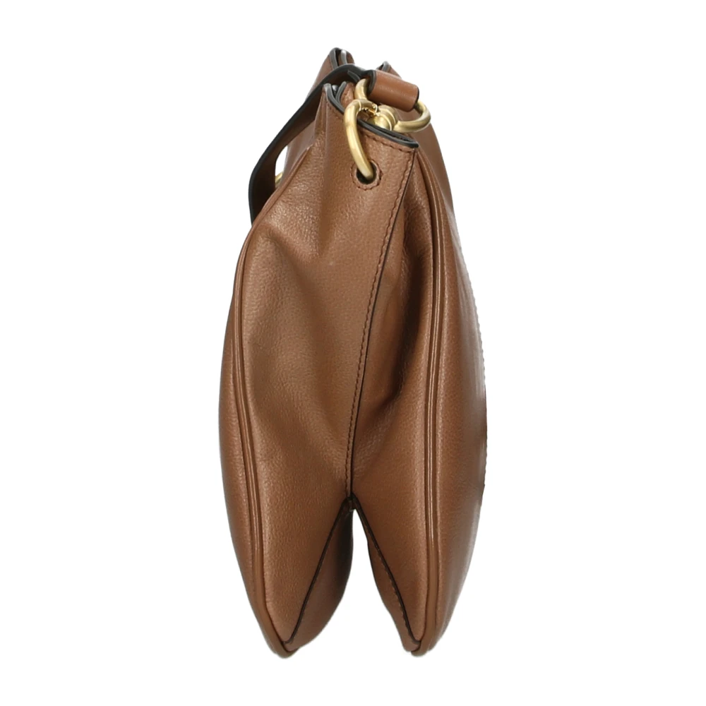 The Bridge Beige Schoudertas van Leer Beige Dames