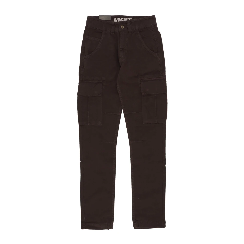 Alpha Industries Men's Brown Slim-Fit Trousers, W28, Cargo Long Trousers