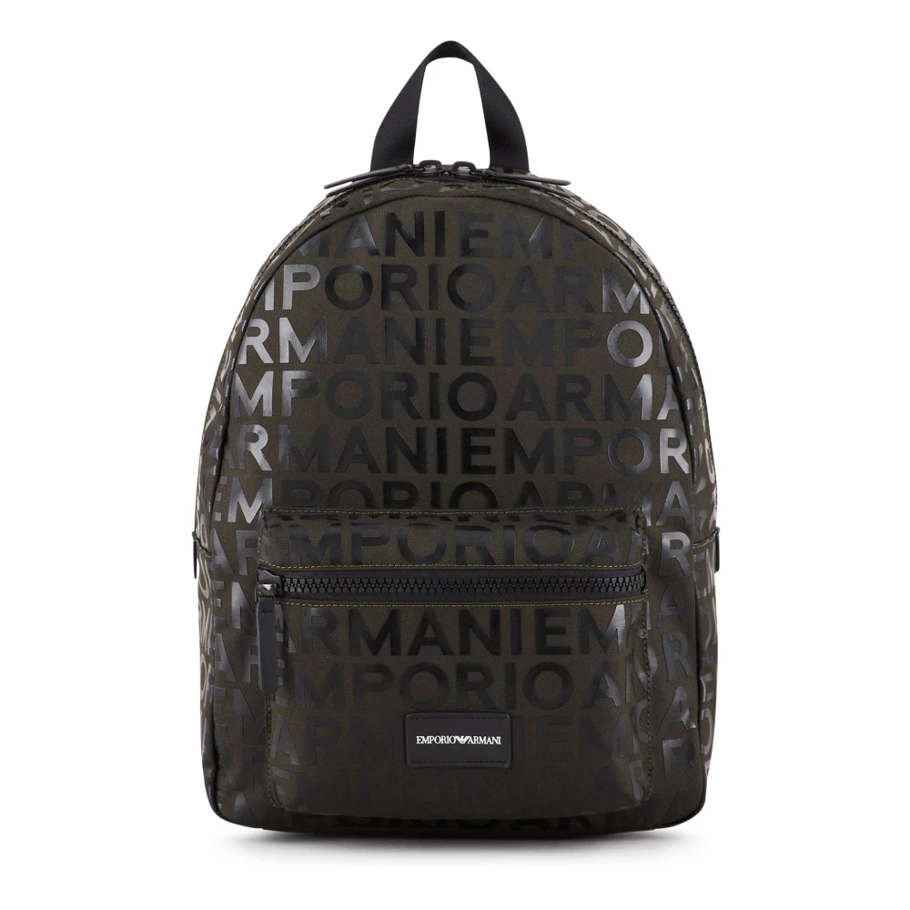 Emporio Armani Men's Green Backpacks, One Size, Zaino