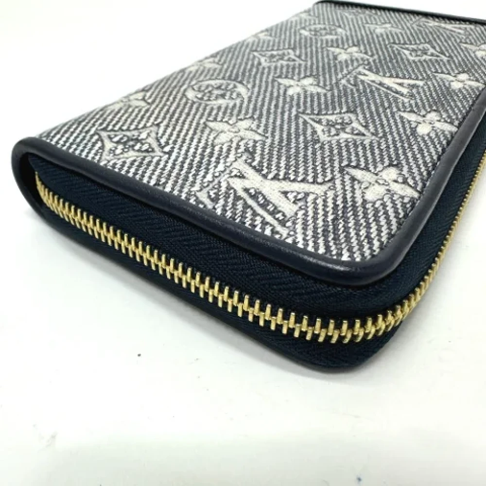 Louis Vuitton Vintage Pre-owned Fabric wallets Blue Dames