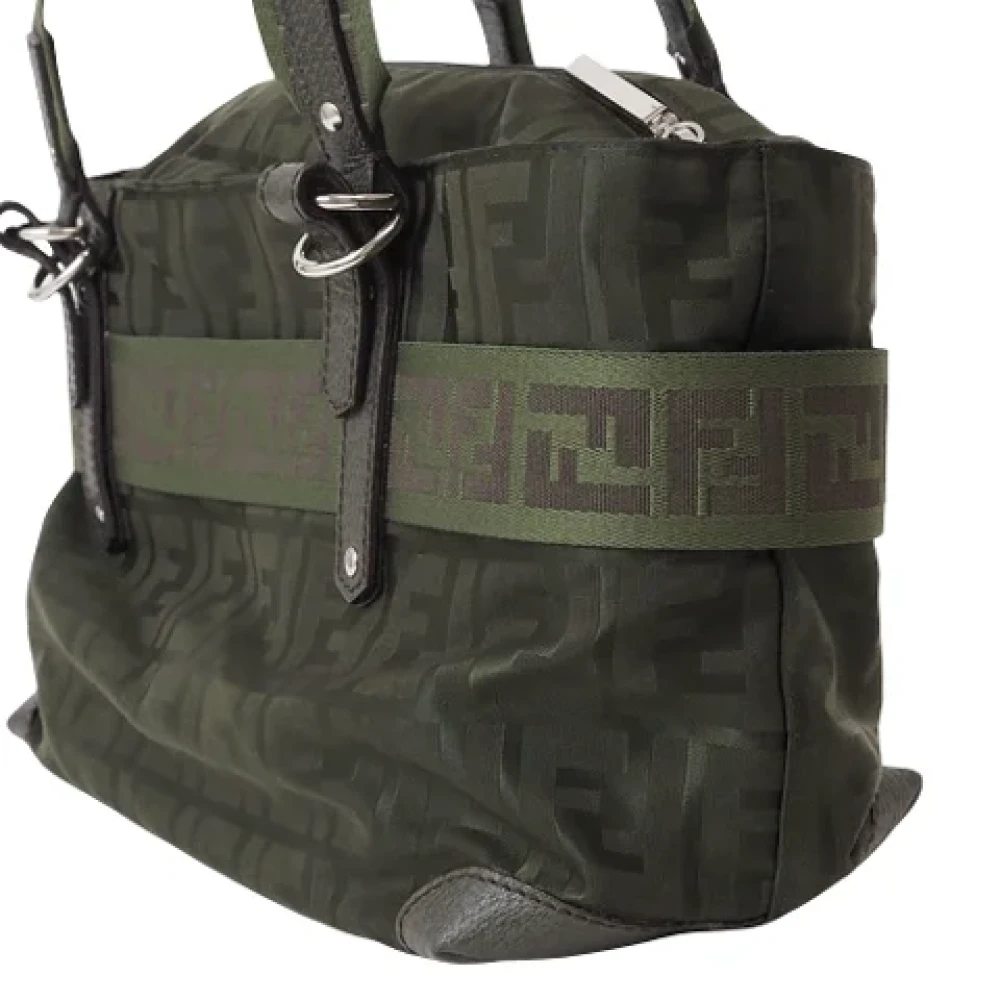 Fendi Vintage Pre-owned Canvas fendi-bags Green Dames