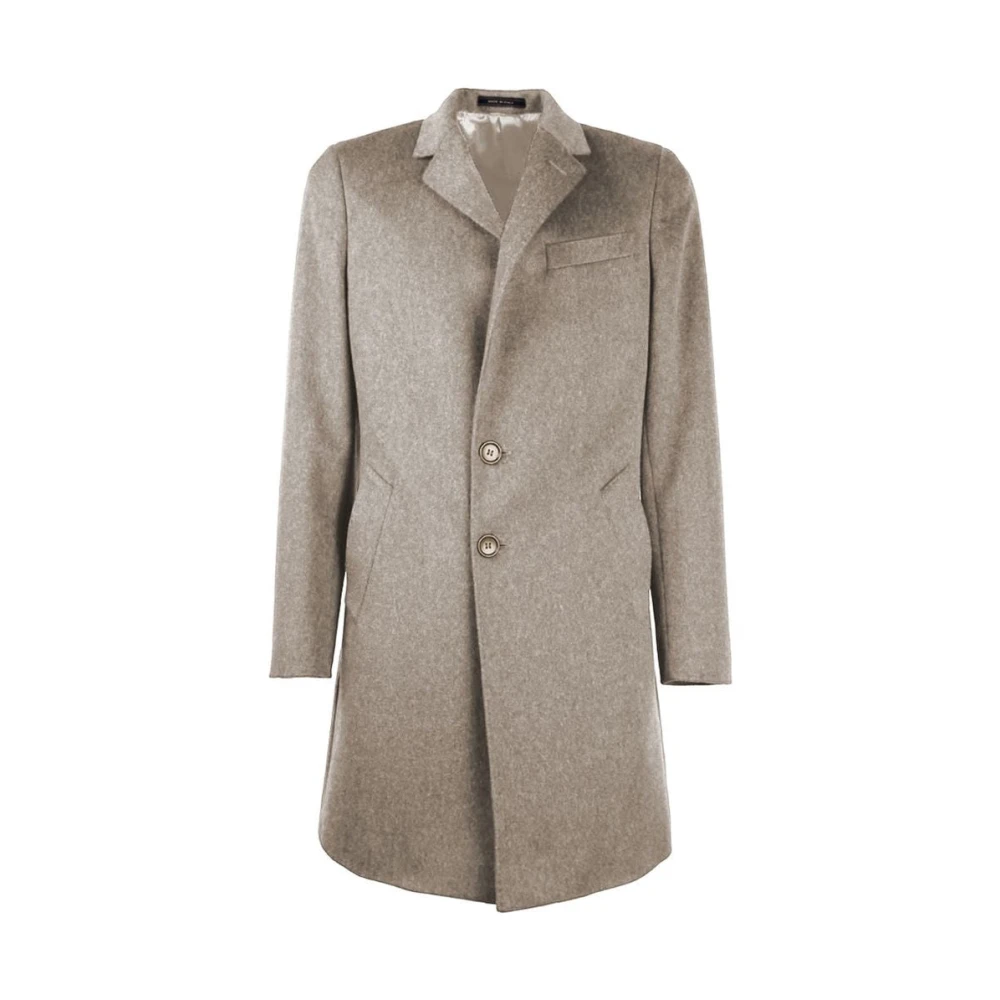 Made in Italia Beige wollen jas met Loro Piana-stof Beige Heren