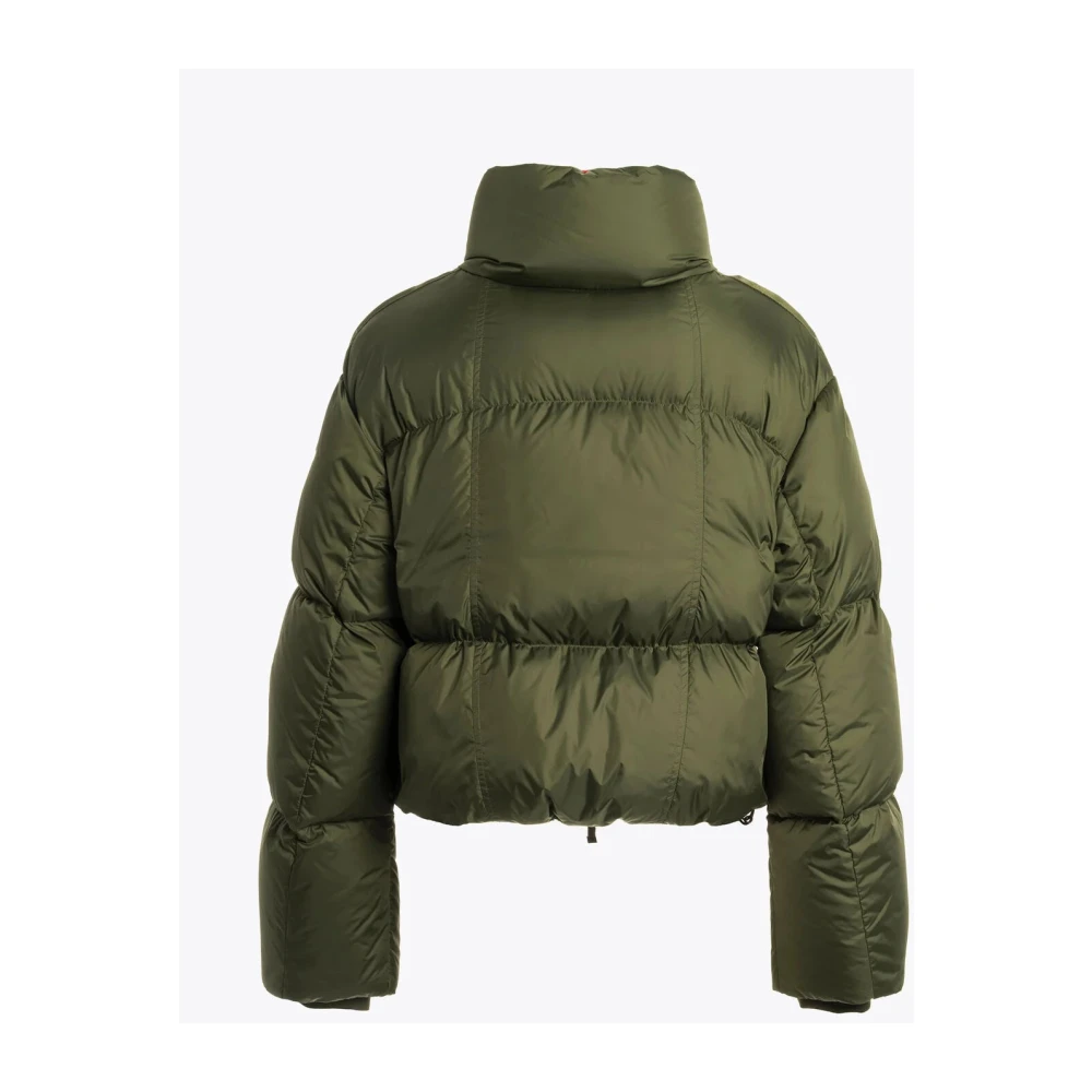 Parajumpers Korte donsjas met cropped snit Green Dames