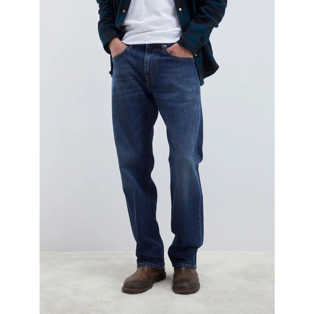 Roy Roger's Donkere Wassing Denim Jeans Blue Heren
